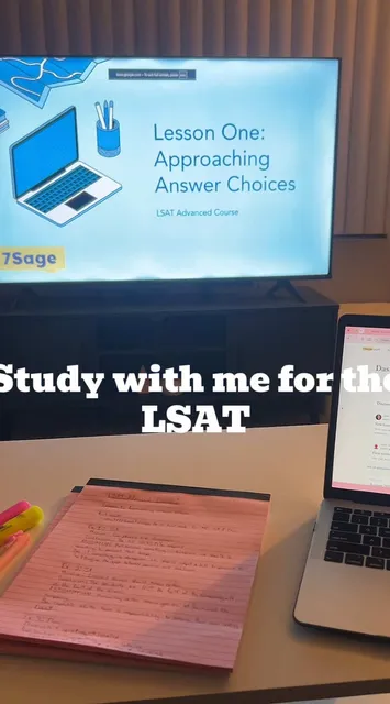 Study with me for the LSAT